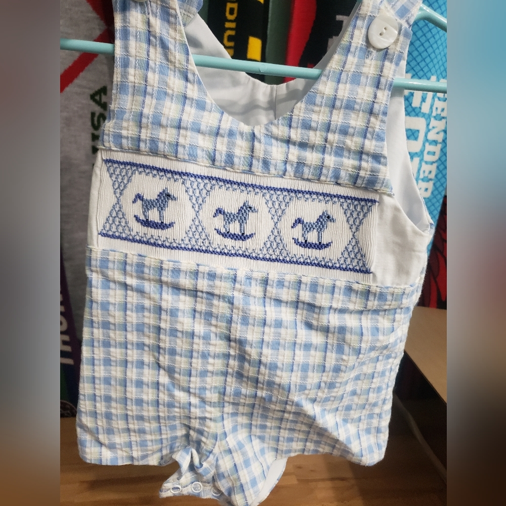 Smocked rocking horses
